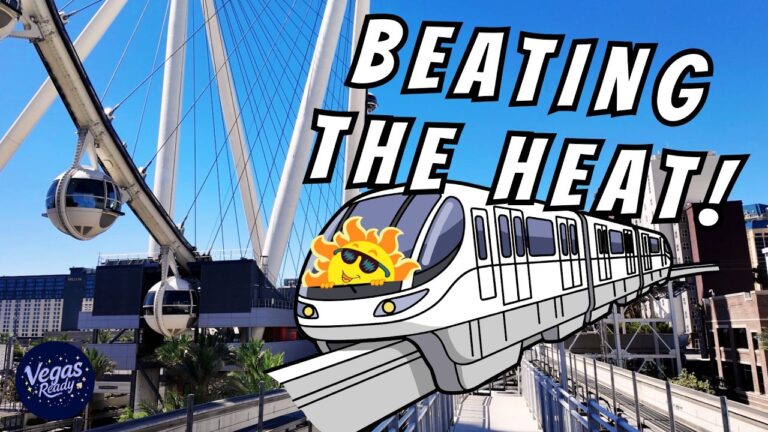 From Mandalay Bay To Sahara Hotel! Staying Cool Riding The Las Vegas Strip Monorail July 2026