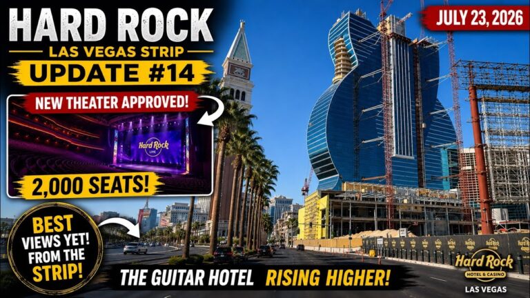 Hard Rock Hotel & Casino Las Vegas Update #14 | NEW Theater Approved + Best Construction Views Yet!
