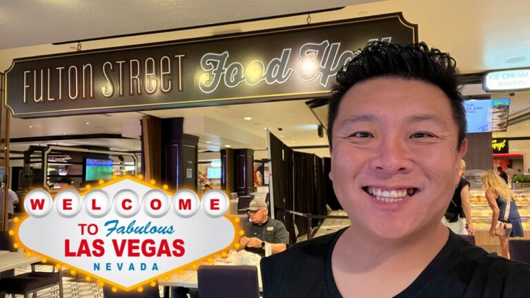 I Tried EVERY Restaurant Inside Harrah’s Fulton Street Food Hall! (Vegas Gauntlet)