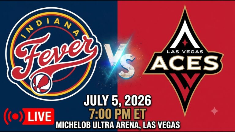 Indiana FEVER’s CLARK vs Las Vegas ACES’ WILSON LIVE FULL GAME | WNBA 2K26 (JULY 5, 2026)