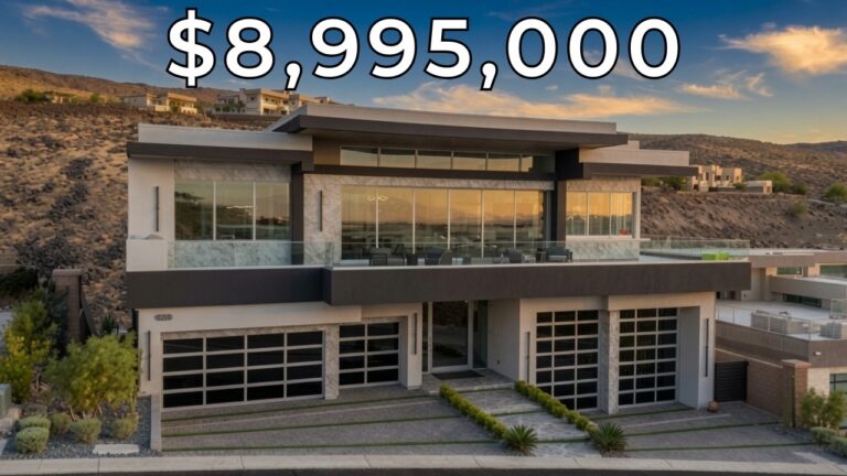 Inside a $8,995,000 Las Vegas Modern Mansion with a 30 Car Garage!