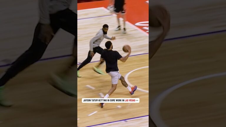 Jayson Tatum getting in some work in Las Vegas 👀