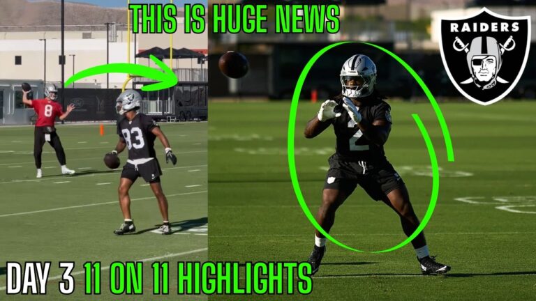 Kirk Cousins & The Las Vegas Raiders FEASTED At Day 3 Training Camp… | Day 3 Highlights |