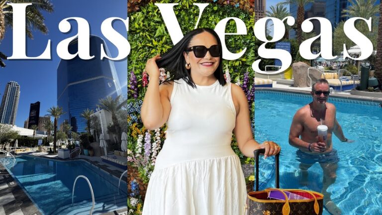 LAS VEGAS VLOG | THE BEST POOL IN LAS VEGAS?!  + FREE UPGRADES + OFF STRIP EXPLORING