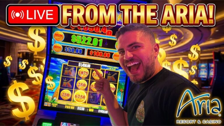 🔴LIVE FROM ARIA LAS VEGAS! 🎰 Hunting For Massive Back-To-Back Jackpots!