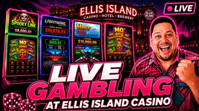 🎰LIVE Gambling at Ellis Island Casino Las Vegas | Slots, Craps, & More💸