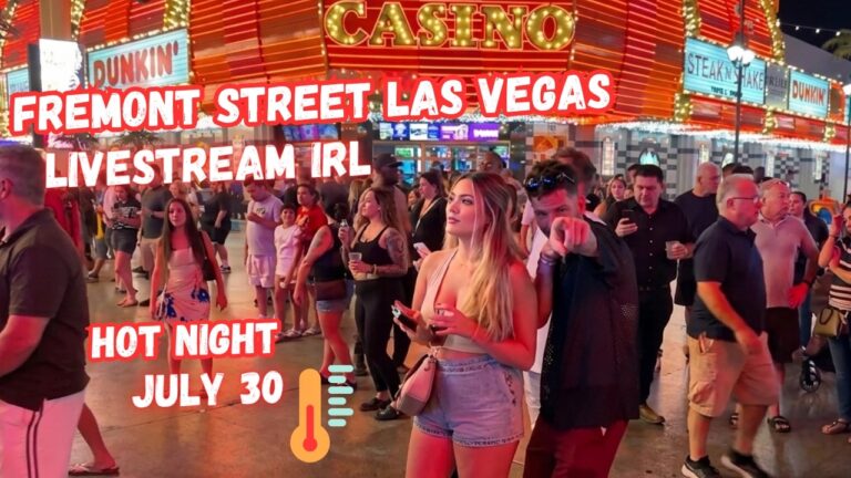 LIVE Las Vegas Fremont street Right Now, Thirsty Thursday, LIVE streaming IRL