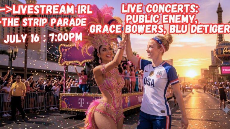 LIVE Las Vegas Parade & Live concert on The Strip, Livestream IRL