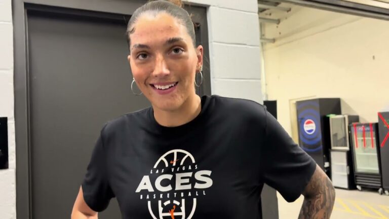 Las Vegas Aces forward Justine Pissott discusses being signed away from Indiana Fever, joining Vegas