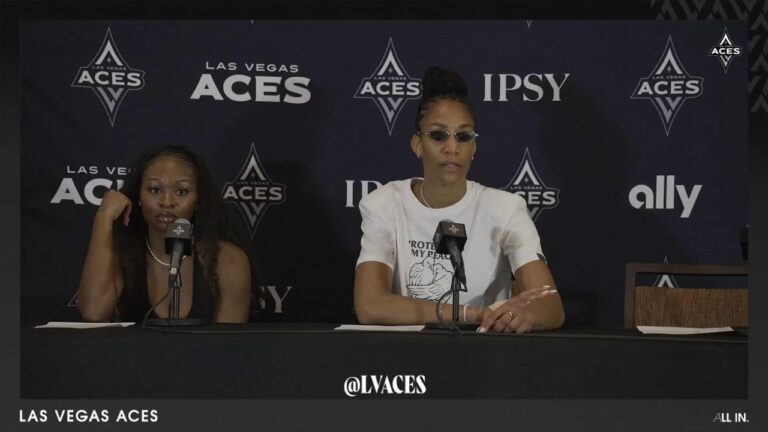 Las Vegas Aces vs Indiana Fever Postgame