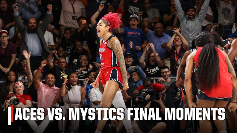 Las Vegas Aces vs. Washington Mystics FINAL MOMENTS 🍿 | WNBA on ESPN