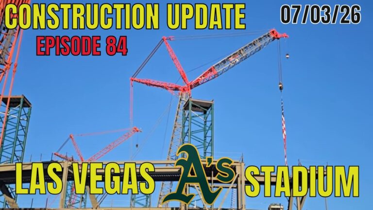 Las Vegas Athletics Stadium Construction Update 07 03 2026