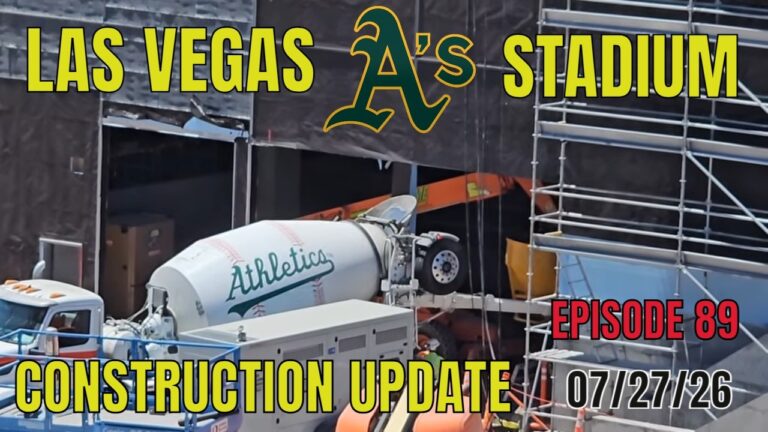 Las Vegas Athletics Stadium Construction Update 07 27 2026
