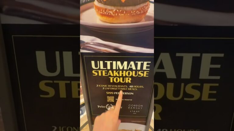 Las Vegas cheap eats alert! You can eat at both Peter Luger and Gordon Ramsay for under $200!