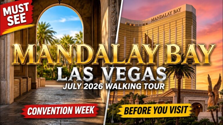 Mandalay Bay Las Vegas July 2026 Walking Tour 4K HDR POV | Resort, Casino & Convention Center