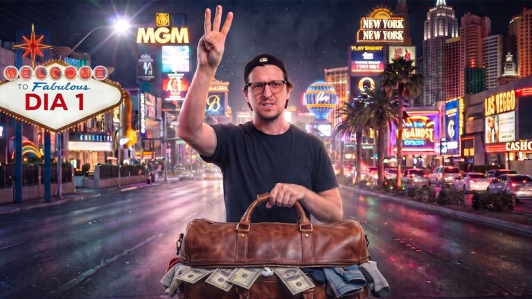 Mi reto MÁS LOCO: Sobrevivir 3 días en Las Vegas y llegar a $10,000! Dia 1