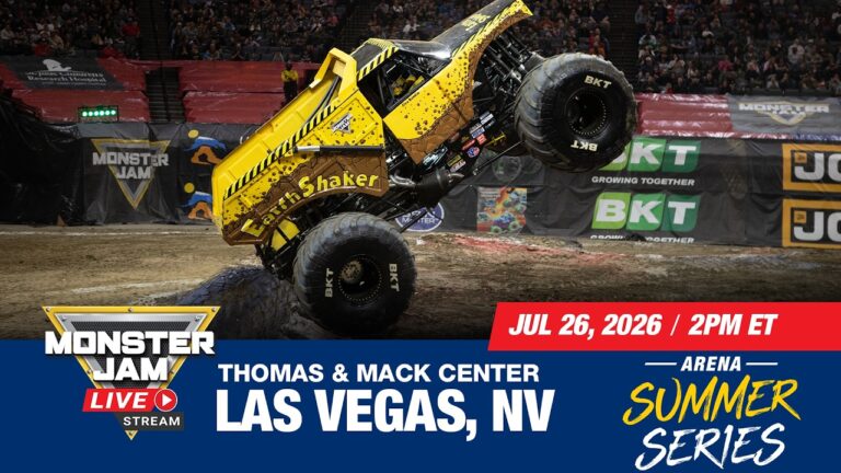 Monster Jam: Las Vegas, NV – 4 (Full Event) | July 26, 2026 | Thomas & Mack Center