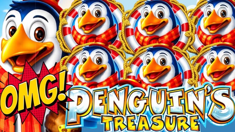 ★NEW SLOT!★ FIRST ATTEMPT BIG WIN!! THIS BONUS IS CRAZY!!! PENGUIN’S TREASURE (SEGA SAMMY)