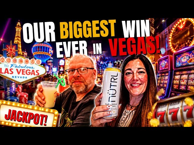 Our biggest WIN Ever in LAS VEGAS! & Fremont Drunken Chaos