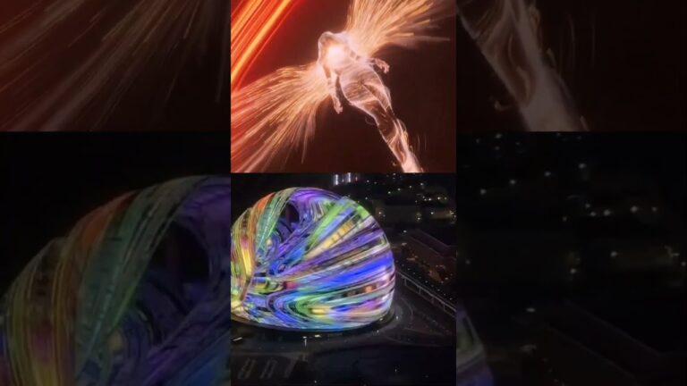 Outside vs Inside the Las Vegas Sphere 😳😍🌐 The World’s Most Futuristic Venue