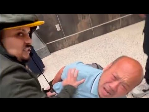 Plainclothes ICE agents at Las Vegas Airport attack an elderly man for overstaying his visa
