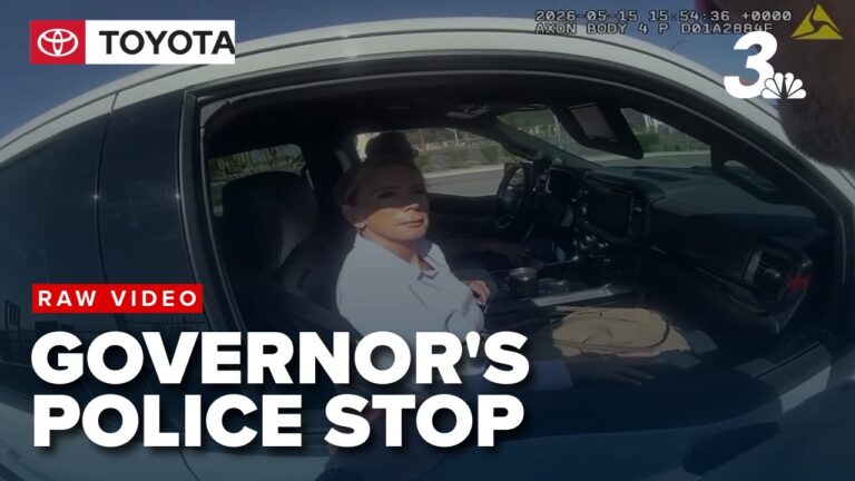 RAW VIDEO: Nevada governor stopped for red light violation in Las Vegas