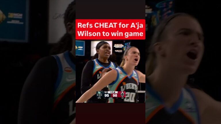 😱 Refs CHEAT for A’ja Wilson as Las Vegas Aces win vs New York Liberty | WNBA women’s basketball