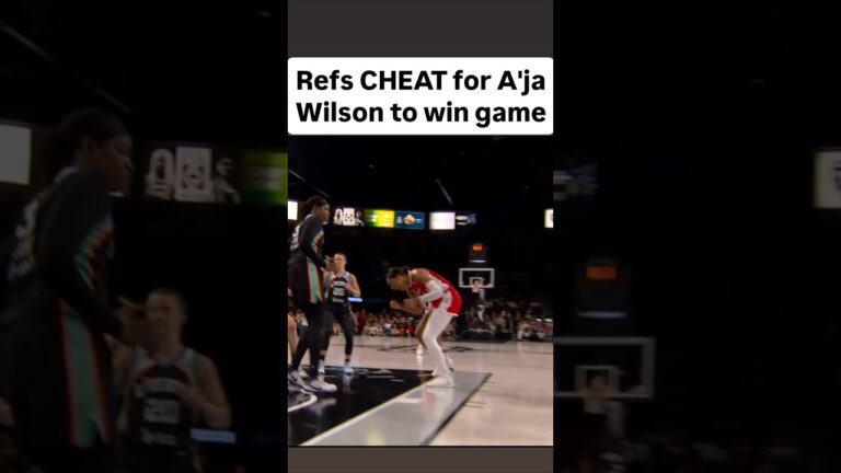😭 Refs CHEAT for A’ja Wilson as Las Vegas Aces win vs New York Liberty | WNBA women’s basketball
