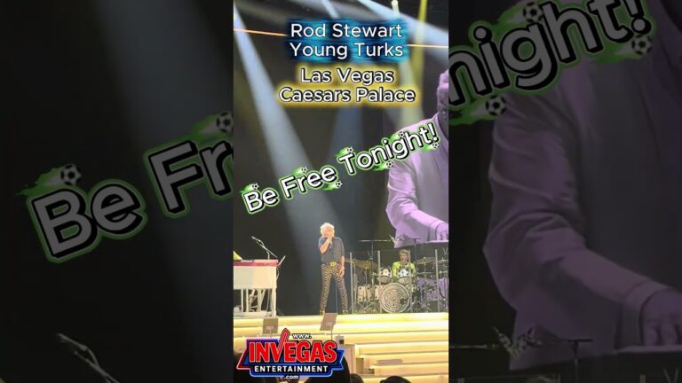 Rod Stewart SINGS YOUNG TURKS in Las VEGAS!!! HIS VOICE STILL ROCKS!!!