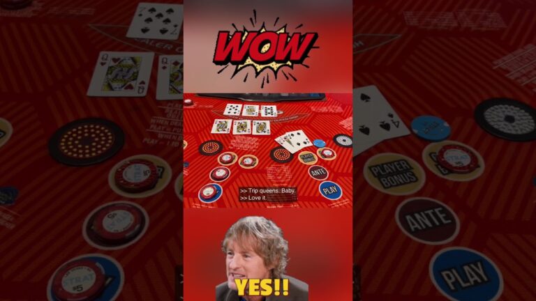 TRIPS!!! BLIND!! 🔥🔥 3 CARD POKER in LAS VEGAS!