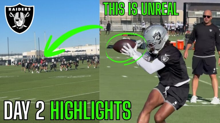 The Las Vegas Raiders Training Camp Highlights Look DIFFERENT… | Day 2 Highlights |