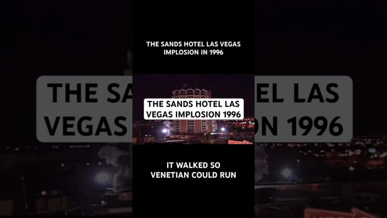 The Sands Hotel Implosion – Las Vegas 1996 (sands walked so venetian could run) #vegas #shorts