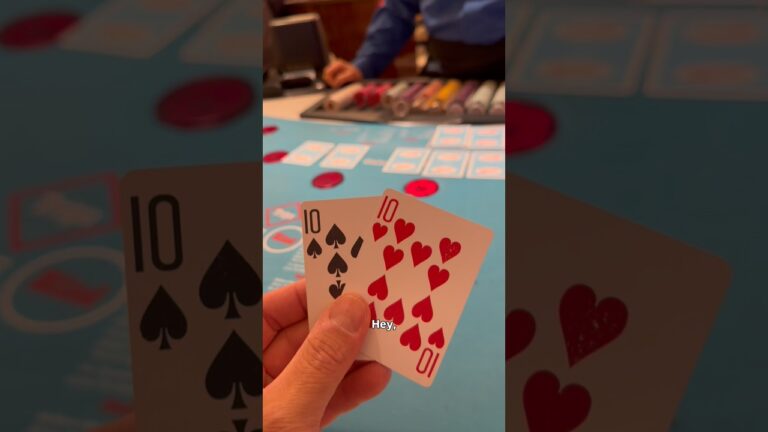 The dealer vibes were 😂 playing #ultimatetexasholdem in #lasvegas ! #casino #gamble