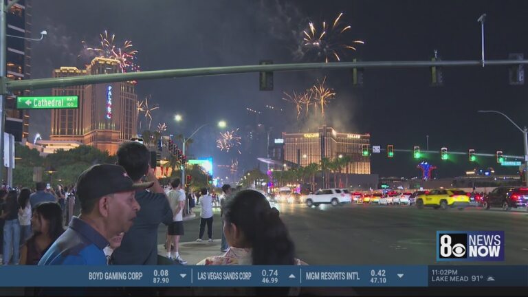 Tourists choosing Las Vegas to celebrate the 4th of July