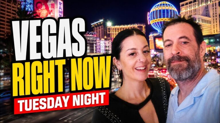 Tuesday night walk on the Las Vegas Strip- Is it crowded?