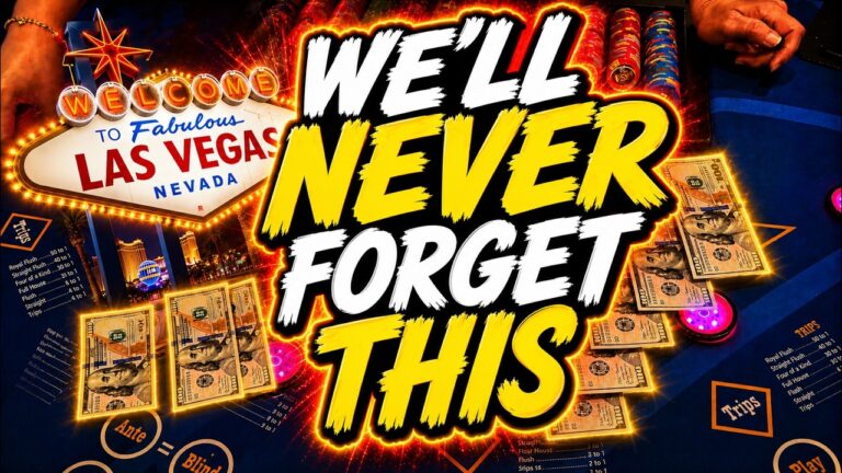 ULIMATE TEXAS HOLD ‘EM in LAS VEGAS! WE WILL NEVER FORGET THIS SESSION! (UTH) IRL 🍀🍀