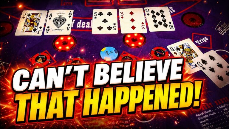 ULTIMATE TEXAS HOLD ‘EM (UTH) in LAS VEGAS! CAN’T BELIEVE THAT HAPPENED!! 💰🍀 #Winning