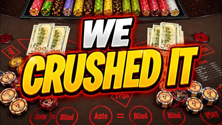ULTIMATE TEXAS HOLD ‘EM (UTH) in LAS VEGAS! CRUSHED IT!! WOW! IRL 🔥
