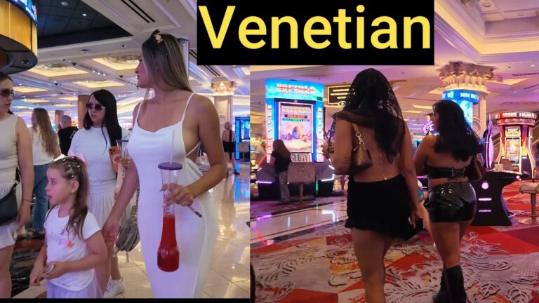 Venetian Las Vegas Casino walk through Friday part one