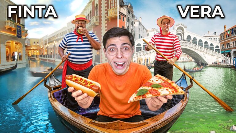 Vivo la stessa GIORNATA a Venezia VERA e Venezia FINTA (Las Vegas)