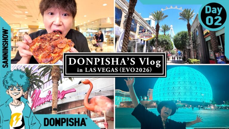 【Vlog／LAS VEGAS #2 】灼熱地獄と言葉の壁を乗り越えた先に、幸せのカロリー爆弾がある【EVO 2026】