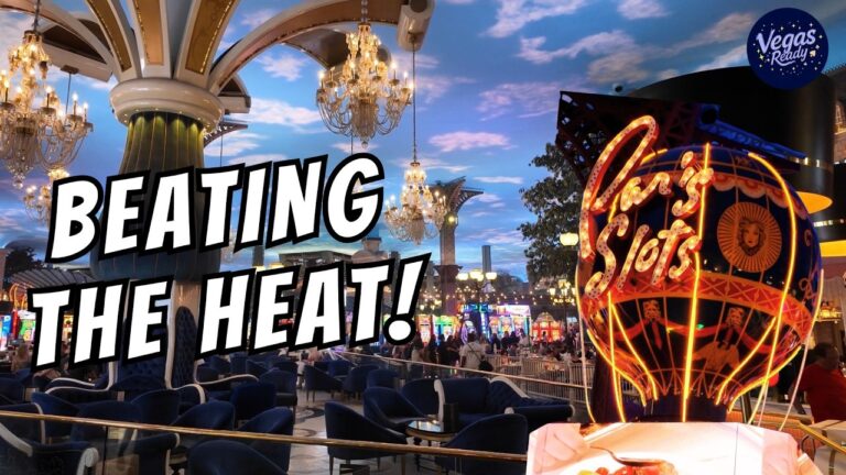 Walking Tour Las Vegas Paris Hotel & Casino Hot Summer July Day In 2026