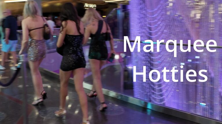 Walking the Las Vegas Strip Cosmo to MGM  on 7/10 in 4k around 1015pm – People watching & showgirls