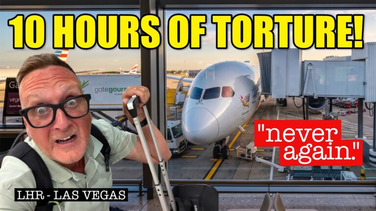 my 10 hour FLIGHT to LAS VEGAS in Virgin Atlantic ECONOMY left me BROKEN!