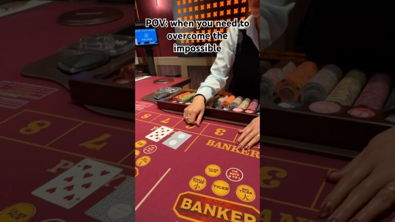 $500 Baccarat Hand in Las Vegas