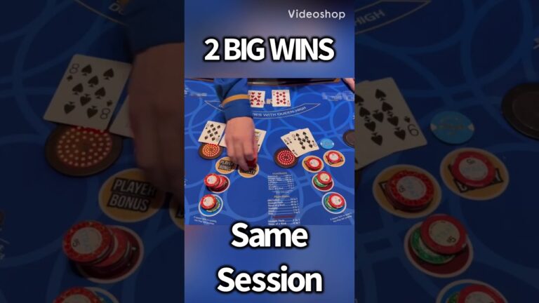 ABSOLUTE MONSTER! 🔥🔥 BOOM!!! 3 CARD POKER in LAS VEGAS!