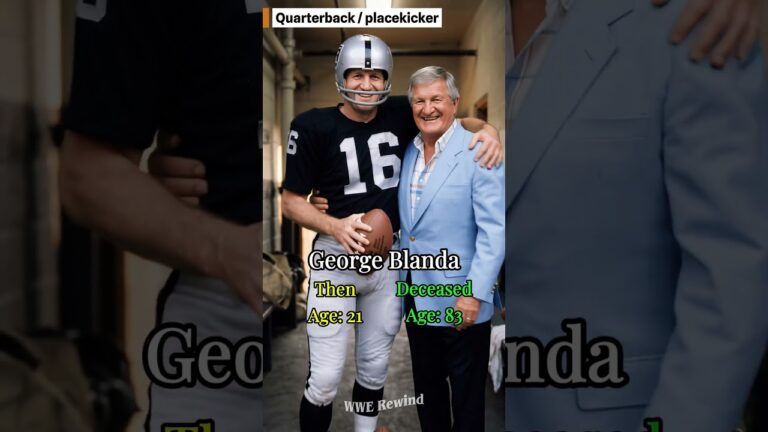 Aging of NFL Legends: Top 8 Las Vegas Raiders Stars Then and Now