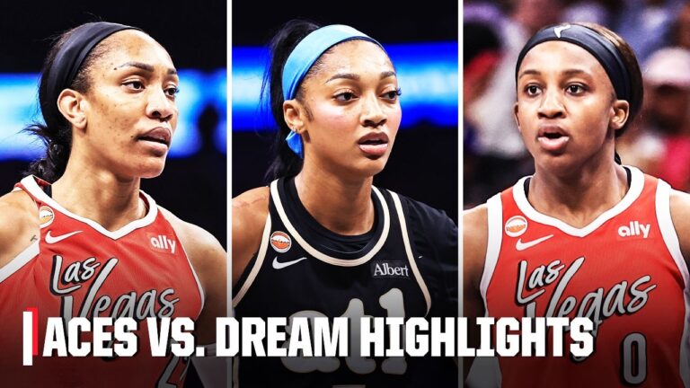 A’ja Wilson and Jackie Young battle Angel Reese in Aces’ win vs. Dream | WNBA on ESPN