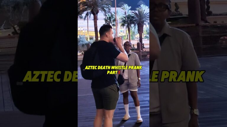 Aztec Death Whistle Prank in Las Vegas! Part 1 💀🤣