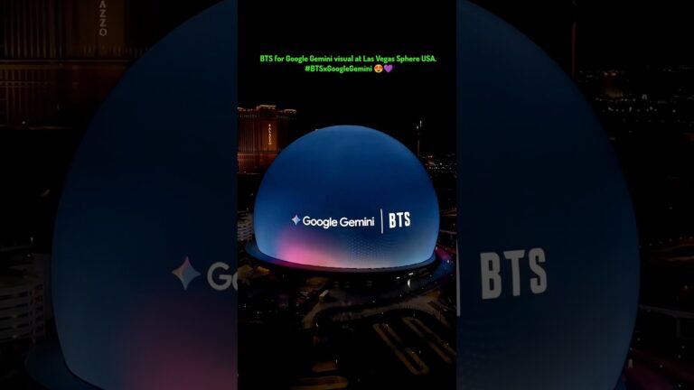 BTS for Google Gemini visual at Las Vegas Sphere USA🔥💜